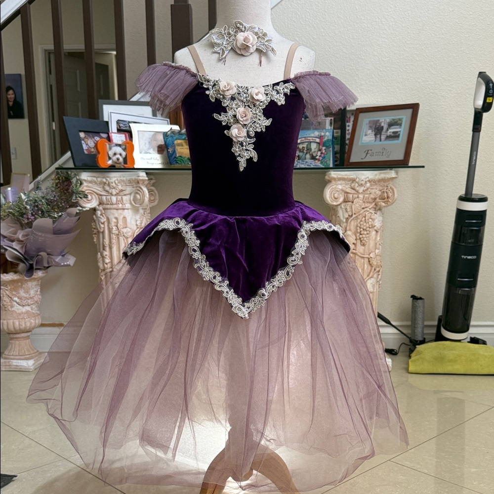 Revolution Velvet and Tulle Kids Costume in Purple